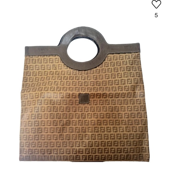 SOLD 🎉Fendi authentic bag FF brown purse - Picture 10 of 11